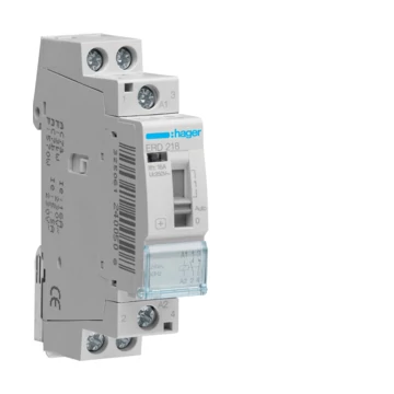 HAGER Mágneskapcsoló, 1Z+1NY, 16A, 24V AC, I-0-II, moduláris (ERD218)