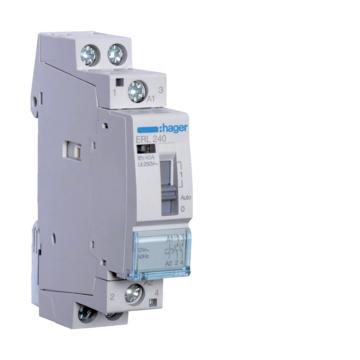 HAGER Mágneskapcsoló, 2Z, 40A, 12V AC, I-0-II, moduláris (ERL240)