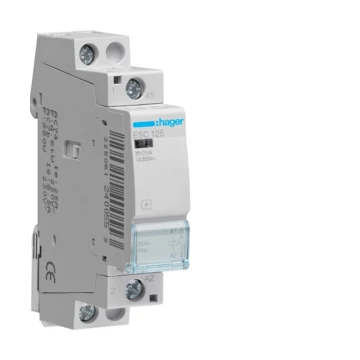 HAGER Mágneskapcsoló, 1Z, 25A, 230V AC, moduláris (ESC125)