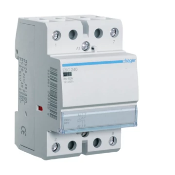 HAGER Mágneskapcsoló, 2Z, 40A, 230V AC, moduláris (ESC240)