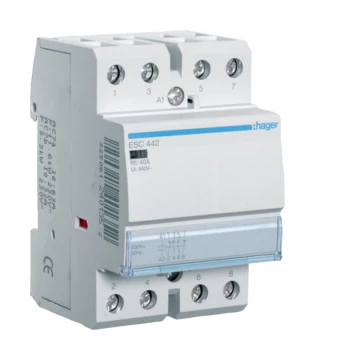 HAGER Mágneskapcsoló, 2Z+2NY, 40A, 230V AC, moduláris (ESC442)