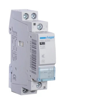 HAGER Csendes mágneskapcsoló, 2Z, 25A, 24V AC/DC, moduláris (ESD225S)