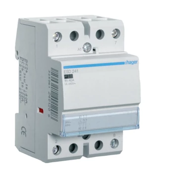 HAGER Mágneskapcsoló, 2NY, 40A, 24V AC, moduláris (ESD241)