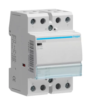 HAGER Mágneskapcsoló, 2Z, 63A, 24V AC, moduláris (ESD263)