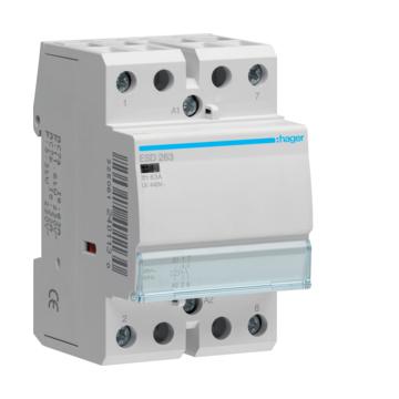 HAGER Mágneskapcsoló, 2Z, 63A, 24V AC, moduláris (ESD263)