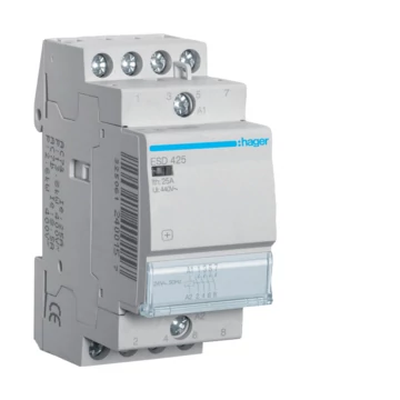 HAGER Mágneskapcsoló, 4Z, 25A, 24V AC, moduláris (ESD425)