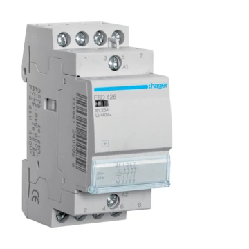 HAGER Mágneskapcsoló, 4NY, 25A, 24V AC, moduláris (ESD426)