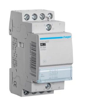 HAGER Mágneskapcsoló, 2Z+2NY, 25A, 24V AC, moduláris (ESD427)