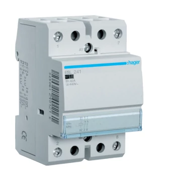 HAGER Mágneskapcsoló, 2NY, 40A, 12V AC, moduláris (ESL241)