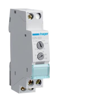 HAGER Időrelé, bekapcsolást törlő, 1 váltó, 10A-230V AC, 12-48V DC, 24-230V AC (EZN003)