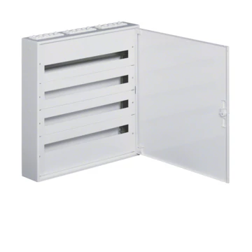 HAGER Univers mezős elosztó, falon kívüli, maszkolt, IP30, 144M, N+PE, I.év.oszt. 791x787x150mm (FW436WT)