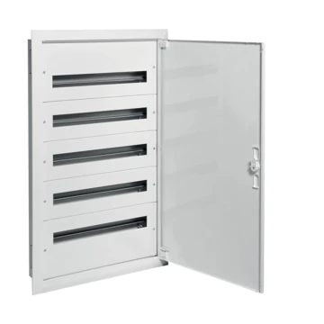HAGER Univers mezős elosztó, süllyesztett, maszkolt, IP30, 120M, N+PE, I.év.oszt. 920x550x110mm (FW524FT)