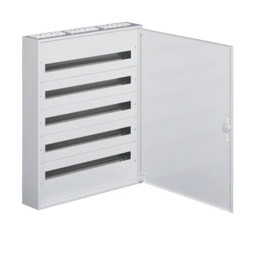 HAGER Univers mezős elosztó, falon kívüli, maszkolt, IP30, 180M, N+PE, I.év.o. 941x787x150mm (FW536WT)