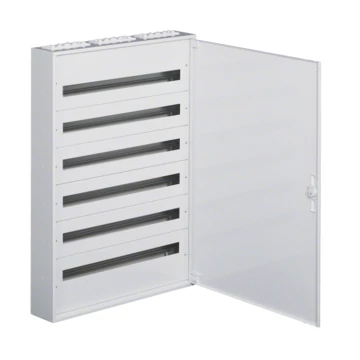 HAGER Univers mezős elosztó, falon kívüli,maszkolt, IP30,216M, N+PE, I.év.o. 1091x787x150mm (FW636WT)
