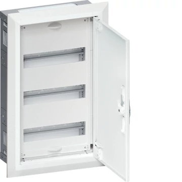 HAGER Univers mezős elosztó, süllyesztett, maszkolt, IP30, 36M, N+PE, II.év.oszt. 502x305x110mm (FWU31S)