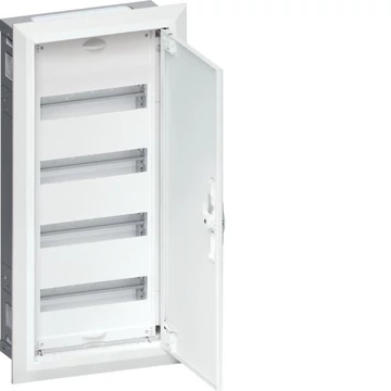 HAGER Univers mezős elosztó, süllyesztett, maszkolt, IP30, 48M, N+PE, II.év.oszt. 652x305x110mm (FWU41S)