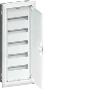 HAGER Univers mezős elosztó, süllyesztett, maszkolt, IP30, 60M, N+PE, II.év.oszt. 802x305x110mm (FWU51S)