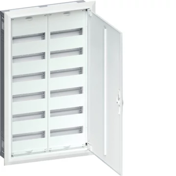 HAGER Univers mezős elosztó, süllyesztett, maszkolt, IP30, 144M, N+PE, II.év.o. 952x555x110mm (FWU62S)