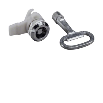 HAGER Quadro 4/fali Quadro 5 zár, 7mm-es négyzetes betéttel, 1db kulccsal (FZ451)