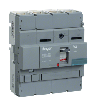 HAGER Kioldó nélküli terheléskapcsoló x250, 4P, 250A (HCB251H)
