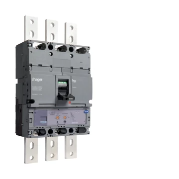 HAGER Kompakt megszakító h1000, 3P, 800A, 70kA, áll. LSI elektr. kioldóval (HEE800H)