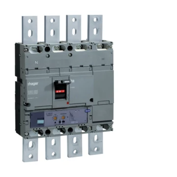 HAGER Kompakt megszakító h1000, 4P, 800A, 70kA, áll. LSI elektr. kioldóval (HEE801H)