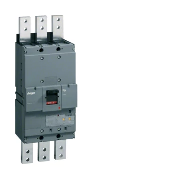 HAGER Kompakt megszakító h1600, 3P, 1250A, 70kA, áll. LSI elektr. kioldóval (HEF980H)