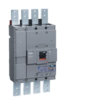 HAGER Kompakt megszakító h1600, 4P, 1600A, 70kA, áll. LSI elektr. kioldóval (HEF991H)