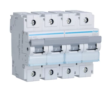 HAGER Kismegszakító 4P, B-80A, 10kA, 6M (HLE480S)