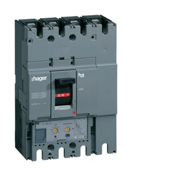 HAGER Kompakt megszakító h630, 4P, 400A, 50kA, áll. LSI elektr. kioldóval (HND401H)