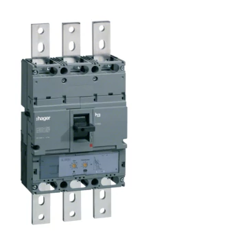 HAGER Kompakt megszakító h1000, 3P, 800A, 50kA, áll. LSI elektr. kioldóval (HNE800H)