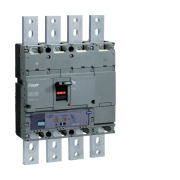 HAGER Kompakt megszakító h1000, 4P, 800A, 50kA, áll. LSI elektr. kioldóval (HNE801H)