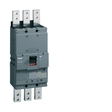 HAGER Kompakt megszakító h1600, 3P, 1600A, 50kA, áll. LSI elektr. kioldóval (HNF990H)