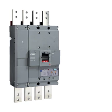 HAGER Kompakt megszakító h1600, 4P, 1600A, 50kA, áll. LSI elektr. kioldóval (HNF991H)