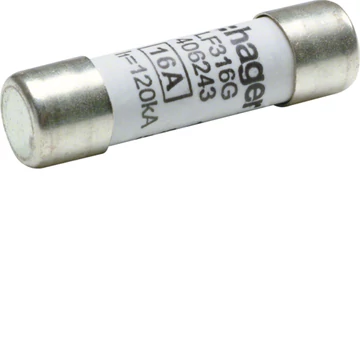 HAGER Hengeres olvadóbiztosítóbetét, 10x38 mm, gG, 16 A (LF316G)