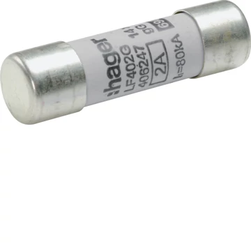 HAGER Hengeres olvadóbiztosítóbetét, 14x51 mm, gG, 2 A (LF402G)