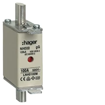 HAGER NH000 gG 100A 500V Késes biztosító (LNH0100M)