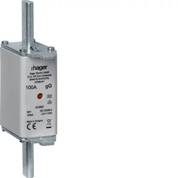 HAGER NH1C gG 100A 500V Késes biztosító (LNH1100M)