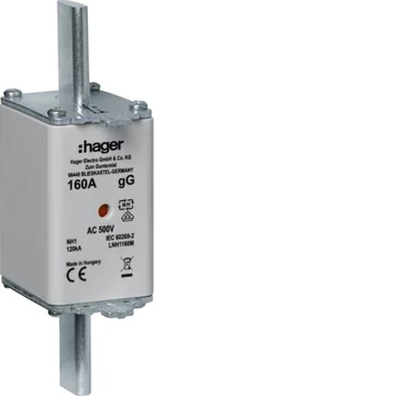 HAGER NH1C gG 160A 500V Késes biztosító (LNH1160M)