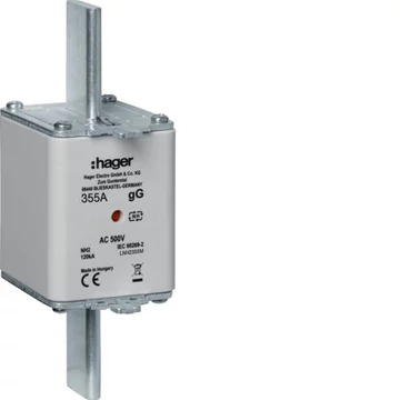 HAGER NH2 gG 355A 500V Késes biztosító (LNH2355M)