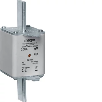 HAGER NH3C gG 500V 200A Késes biztosító (LNH3200M)