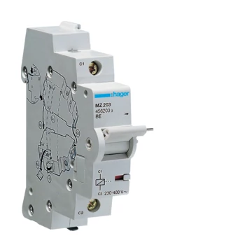 HAGER Munkaáramú kioldó kismegszakítóhoz, max. 415V AC, 130V DC (MZ203)