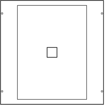 HAGER Quadro 630A szakaszoló kapcsoló beépítő készlet 600x600mm (UC005)
