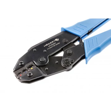 HÖGERT Szigetelt szemes saru prés, 05-6mm2, 20-10AWG, 220mm, (HT1P201)
