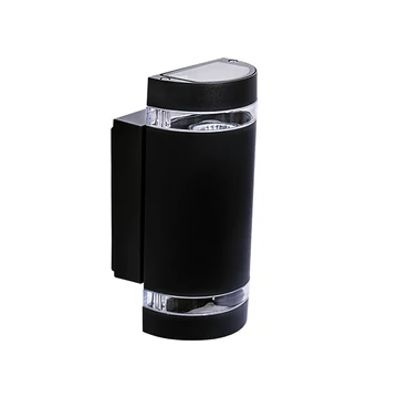 KANLUX ZEW EL-235U-B kültéri homlokzati lámpa, 2 x max 35W, GU10, PAR16, IP44, fekete (22441)