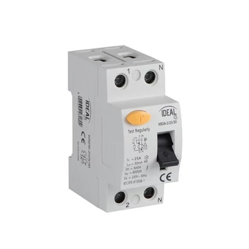 KANLUX KRD6-2/16/10 FI relé (életvédelmi relé), 2(1P+N), 16A, 230V AC, 10mA (23186)