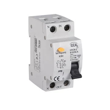 KANLUX KRO6-2/B10/30 FI relé (kismegszakító + életvédelmi relé), 10A, B, 230V AC (23213)