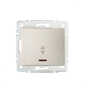 KANLUX DOMO 01-1140-203 Jelzőfényes alternatív kapcsoló, krém (24786)