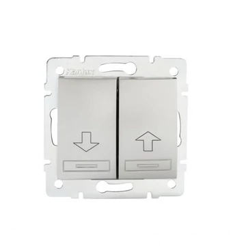 KANLUX DOMO 01-1100-243 Redőny kapcsoló, ezüst (24841)