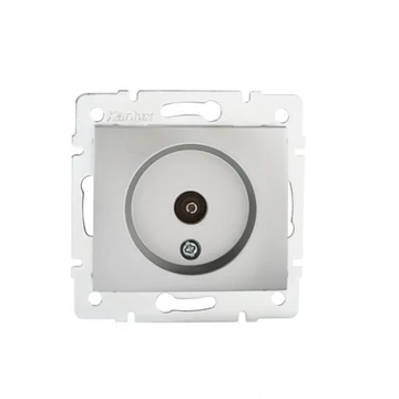 KANLUX DOMO 01-1290-043 Antenna csatlakozó aljzat, ezüst (24860)